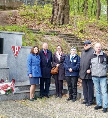 Hołd więźniom Stutthofu w rocznicę wyzwolenia KL Stutthof
