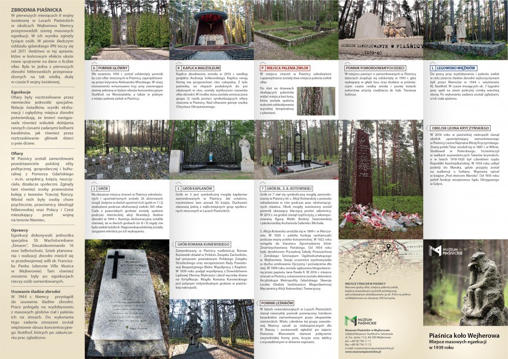 wnętrze przewodnika o Piaśnicy