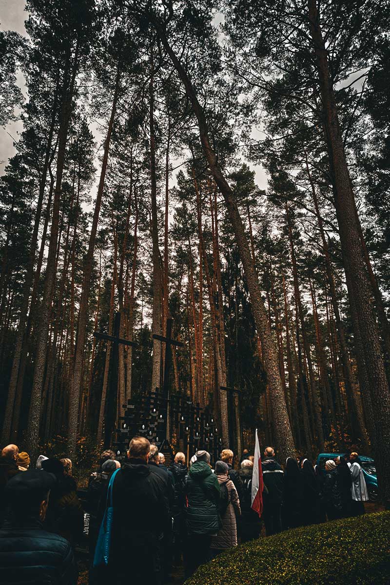 Marsch zum Gedenken an die Opfer des Massakers von Piaśnica