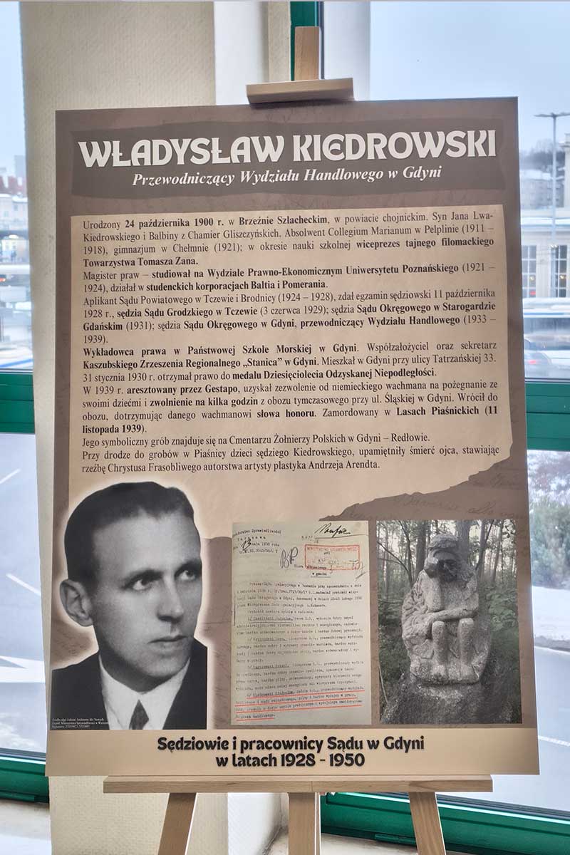 tablica o Władysławie Kiedrowskim