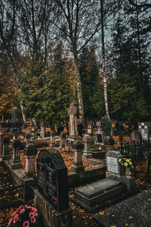 Gravestones at the Old Cemetery in Wejherowo