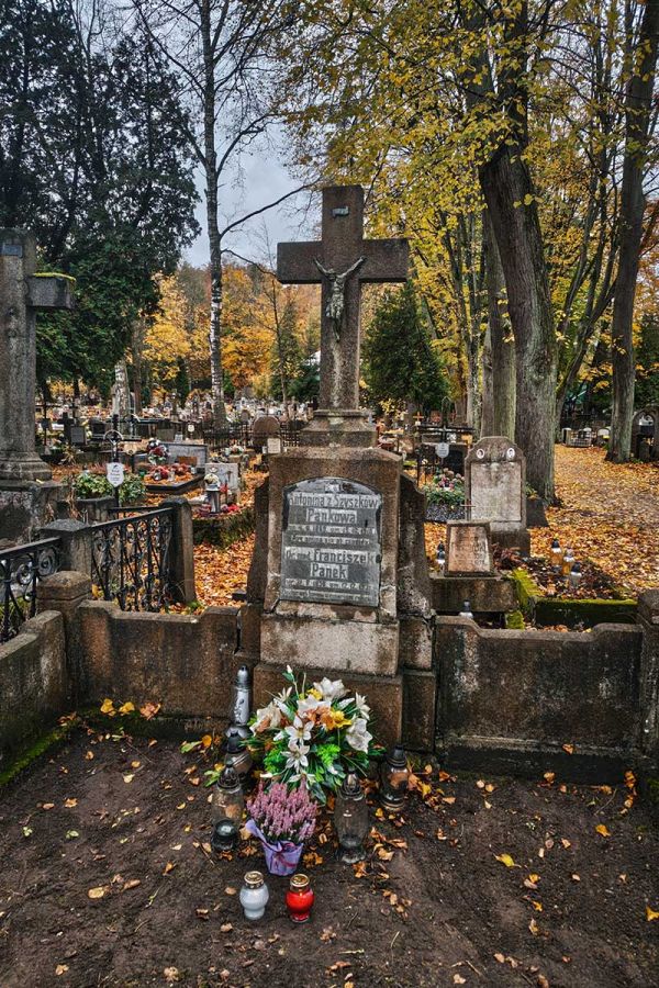 The Pank family gravestone in the Old Cemetery in Wejherowo