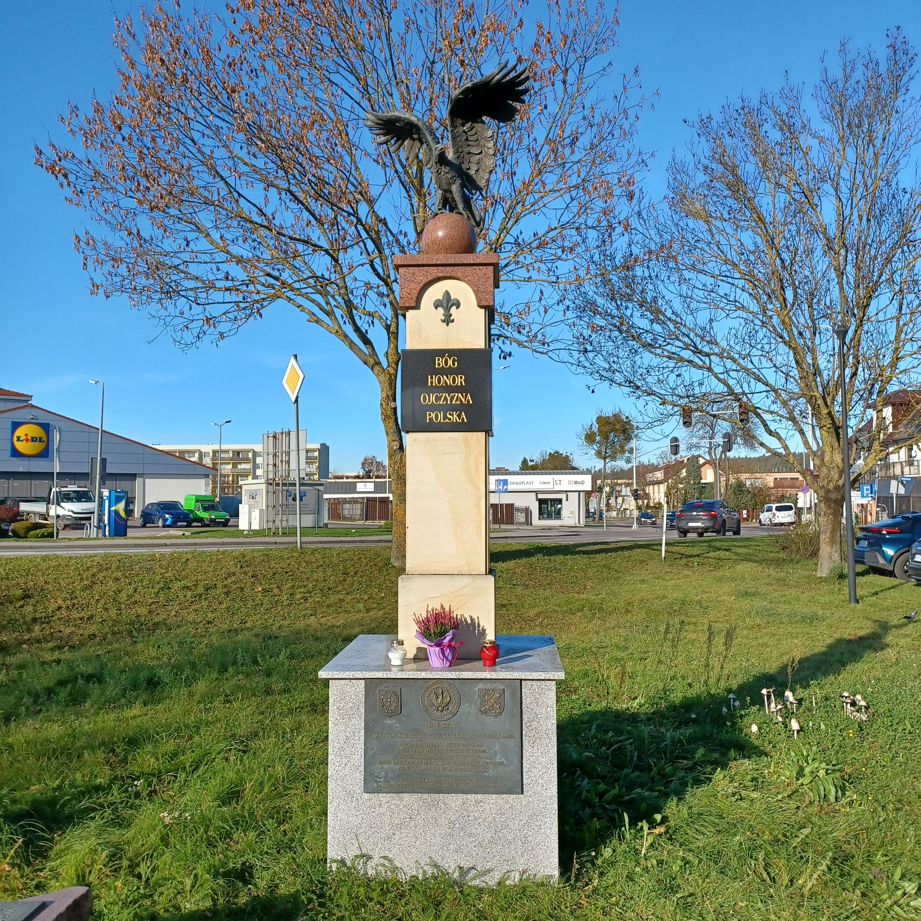 Denkmal zum 100. Jahrestag der Wiedererlangung der Unabhängigkeit in Wejherowo